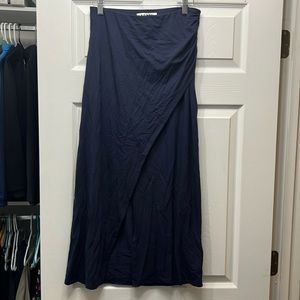 NWT Boden Side Split Navy Skirt